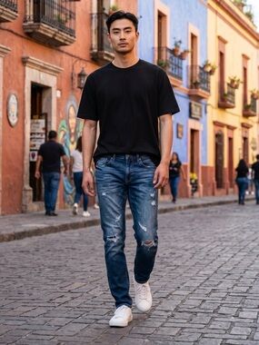 Men’s athletic skinny jeans